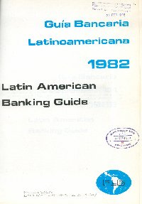 Imagen de la cubierta de Guía bancaria latinoamericana