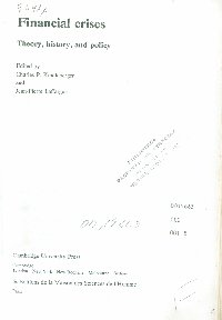 Imagen de la cubierta de Financial crisis.