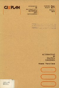 Imagen de la cubierta de Alternativas de pol&iacute;tica cambiaria