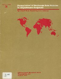 Imagen de la cubierta de Formulation of exchange rate policies in adjustement programs