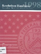 Imagen de la cubierta de Resolutions handbook:
