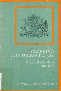 Imagen de la cubierta de Decretos con fuerza de ley.