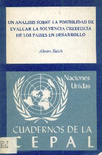 Imagen de la cubierta de Un análisis sobre la posibilidad de evaluar la solvencia creditícia de los países en desarrollo