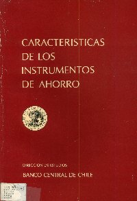 Imagen de la cubierta de Características de los instrumentos de ahorro