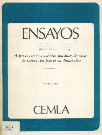 Imagen de la cubierta de Aspectos teóricos de las políticas de tasas de interés en países en desarrollo