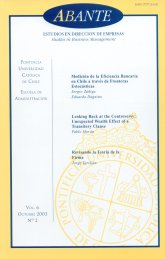 Imagen de la cubierta de Medición de la eficiencia bancaria en Chile a través de fronteras estocásticas (1990-1999)