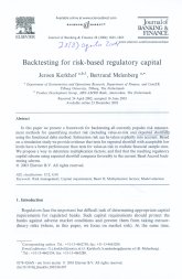 Imagen de la cubierta de Backtesting for risk-based regulatory capital