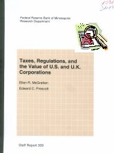Imagen de la cubierta de Taxes, regulations, and the value of U.S. and U.K. corporations