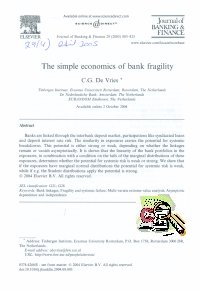 Imagen de la cubierta de The simple economies of bank fragility