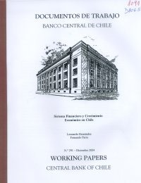 Imagen de la cubierta de Sistema financiero y crecimiento económico en Chile