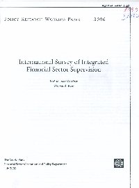 Imagen de la cubierta de International survey of integrated financial sector supervision