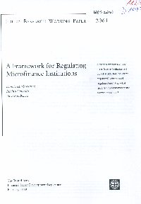 Imagen de la cubierta de A framework for regulating microfinance institutions