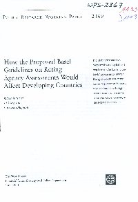 Imagen de la cubierta de How the proposed Basel Guidelines on rating-agency assessments would affect developing countries
