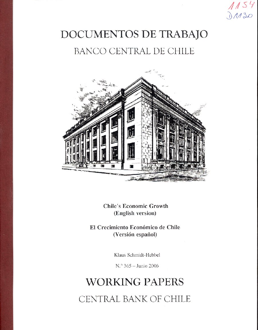 Imagen de la cubierta de El Crecimiento Económico de Chile