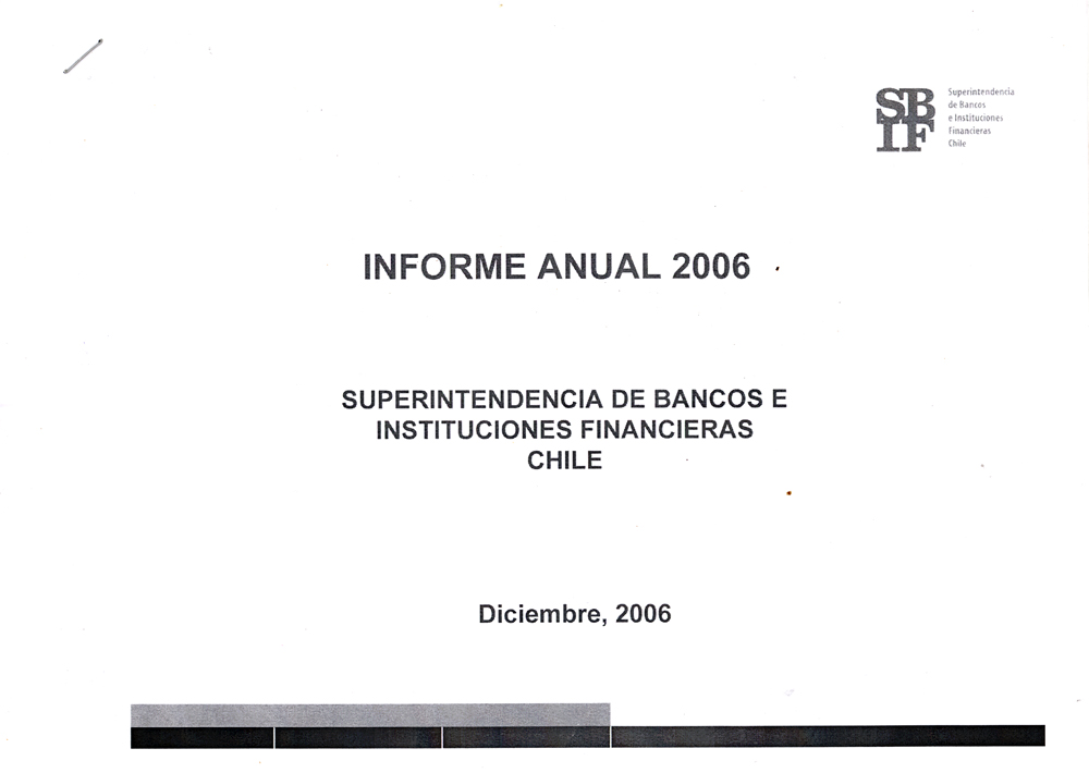 Imagen de la cubierta de Informe anual 2006