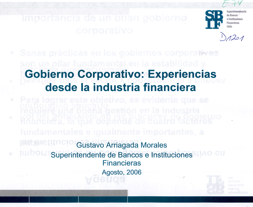 Imagen de la cubierta de Gobierno Corporativo: Experiencias desde la industria financiera