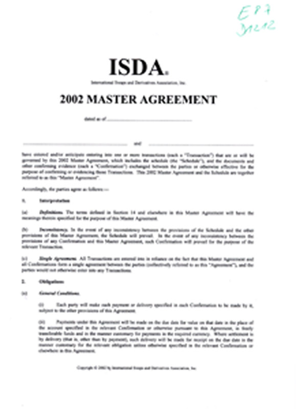 Imagen de la cubierta de 2002 master agreement