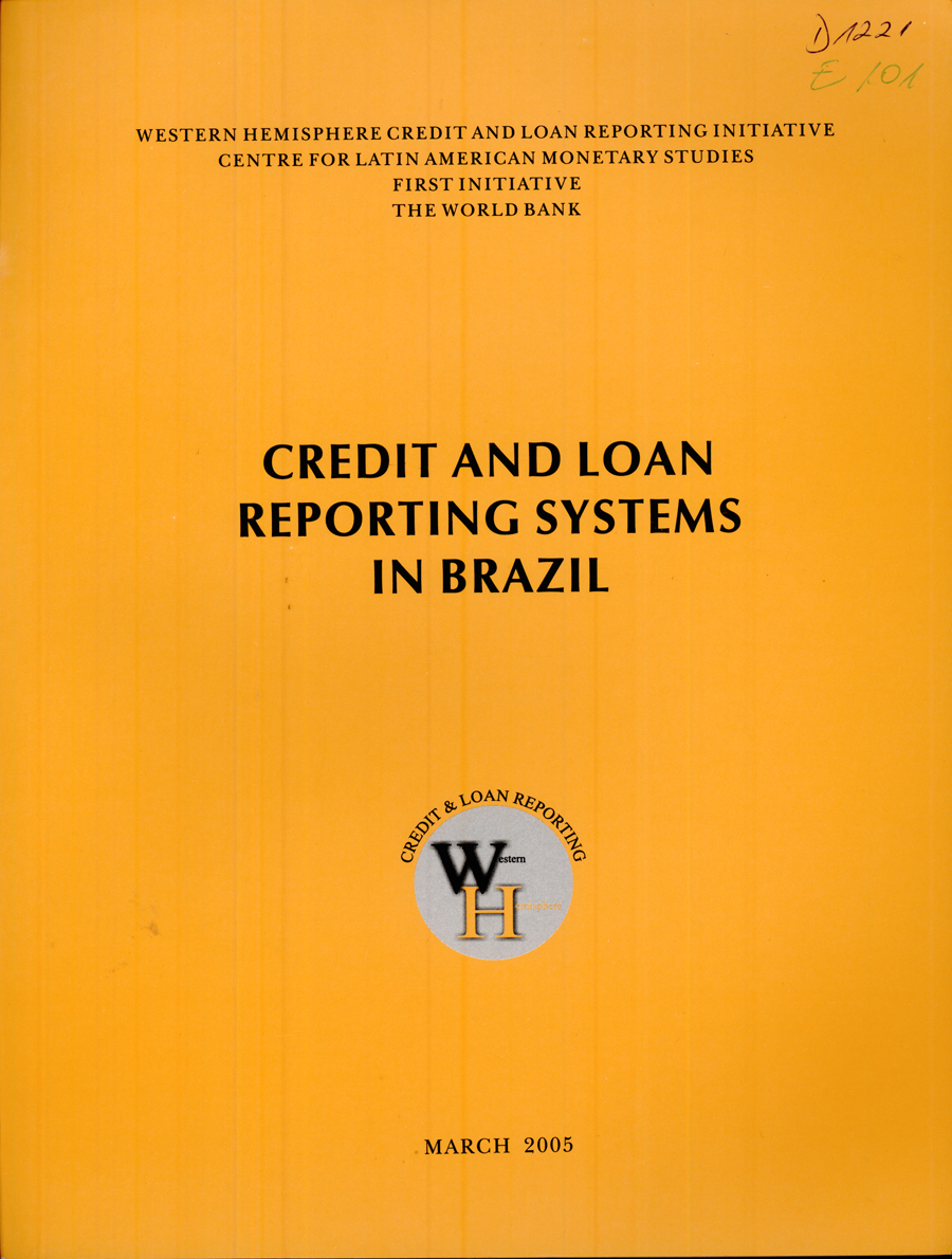 Imagen de la cubierta de Sistemas de reporte de préstamos bancarios y créditos en Brasil