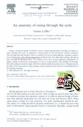 Imagen de la cubierta de An anatomy of rating through the cycle