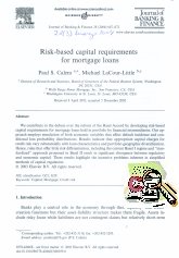Imagen de la cubierta de Risk-based capital requirements for mortgage loans