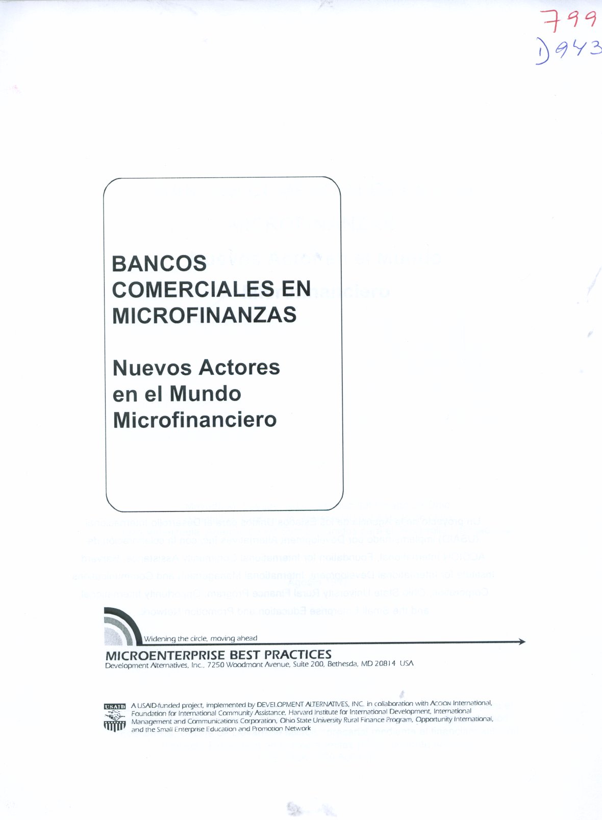 Imagen de la cubierta de Bancos comerciales en microfinanzas: