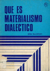 Imagen de la cubierta de Que es el materialismo dialectico
