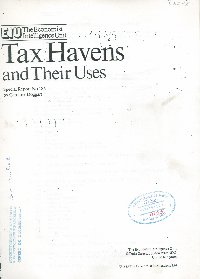 Imagen de la cubierta de Tax havens and their uses