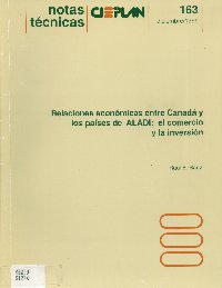 Imagen de la cubierta de Relaciones económicas entre Canadá y los países de Aladi;