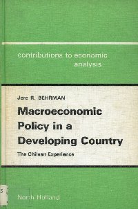 Imagen de la cubierta de Macroeconomic policy in a developing country.