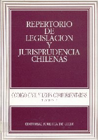 Imagen de la cubierta de Repertorio de legislación y jurisprudencias chilenas