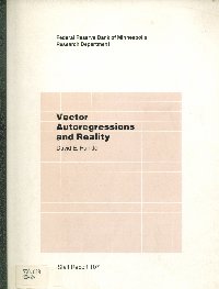 Imagen de la cubierta de Vector autoregressions and reality