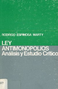 Imagen de la cubierta de Ley antimonopolios.