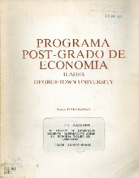 Imagen de la cubierta de El impacto de escenarios externos alternativos sobre la economía chilena en 1988-1989