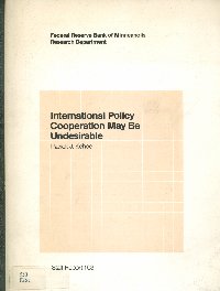 Imagen de la cubierta de International policy cooperation. May be undesirable