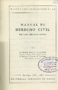 Imagen de la cubierta de Manual de derecho civil.