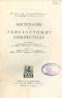 Imagen de la cubierta de Sociedades y asociaciones comerciales