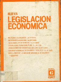 Imagen de la cubierta de Nueva legislación económica