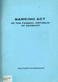 Imagen de la cubierta de Banking act.
