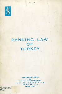 Imagen de la cubierta de Banking law of Turkey