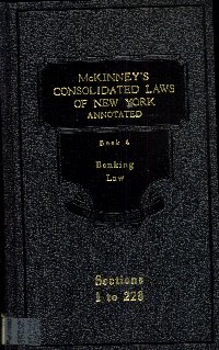 Imagen de la cubierta de McKinney's consolidated law of New York.