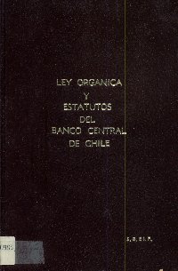 Imagen de la cubierta de Decreto con fuerza de ley Nº 106 de 6 de junio de 1953 que fija la ley orgánica del Banco Central de Chile