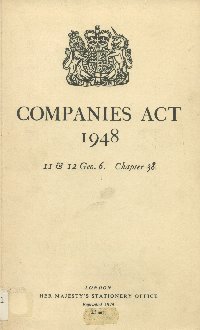 Imagen de la cubierta de Companies act 1948.
