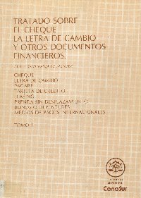 Imagen de la cubierta de Tratado sobre el cheque la letra de cambio y otros documentos financieros