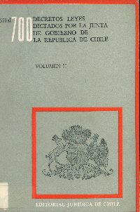 Imagen de la cubierta de 651 al 700. Decretos leyes dictados por la Junta de Gobierno de la República de Chile