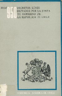 Imagen de la cubierta de 901 al 950. Decretos leyes dictados por la Junta de Gobierno de la República de Chile