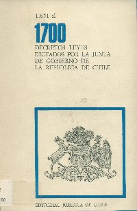 Imagen de la cubierta de 1.651 al 1.700. Decretos leyes dictados por la Junta de Gobierno de la República de Chile