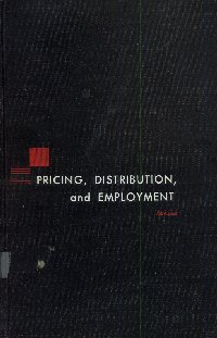 Imagen de la cubierta de Pricing, distribution, and employement.