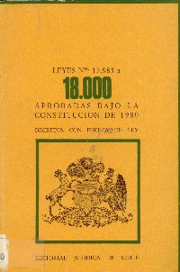 Imagen de la cubierta de Leyes N*17.983 a la 18.000. Aprobadas bajo la constitución de 1980