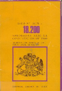 Imagen de la cubierta de Leyes Nº 18.151 a la 18.200. Aprobadas bajo la constitución de 1980