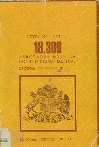 Imagen de la cubierta de Leyes Nº 18.251 a la 18.300. Aprobadas bajo la constitución de 1980